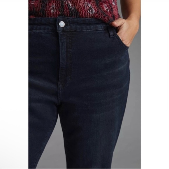 NWT Anthropologie Pilcro The Vintage Straight High Waist Jean Dark Denim 18W - Picture 4 of 16
